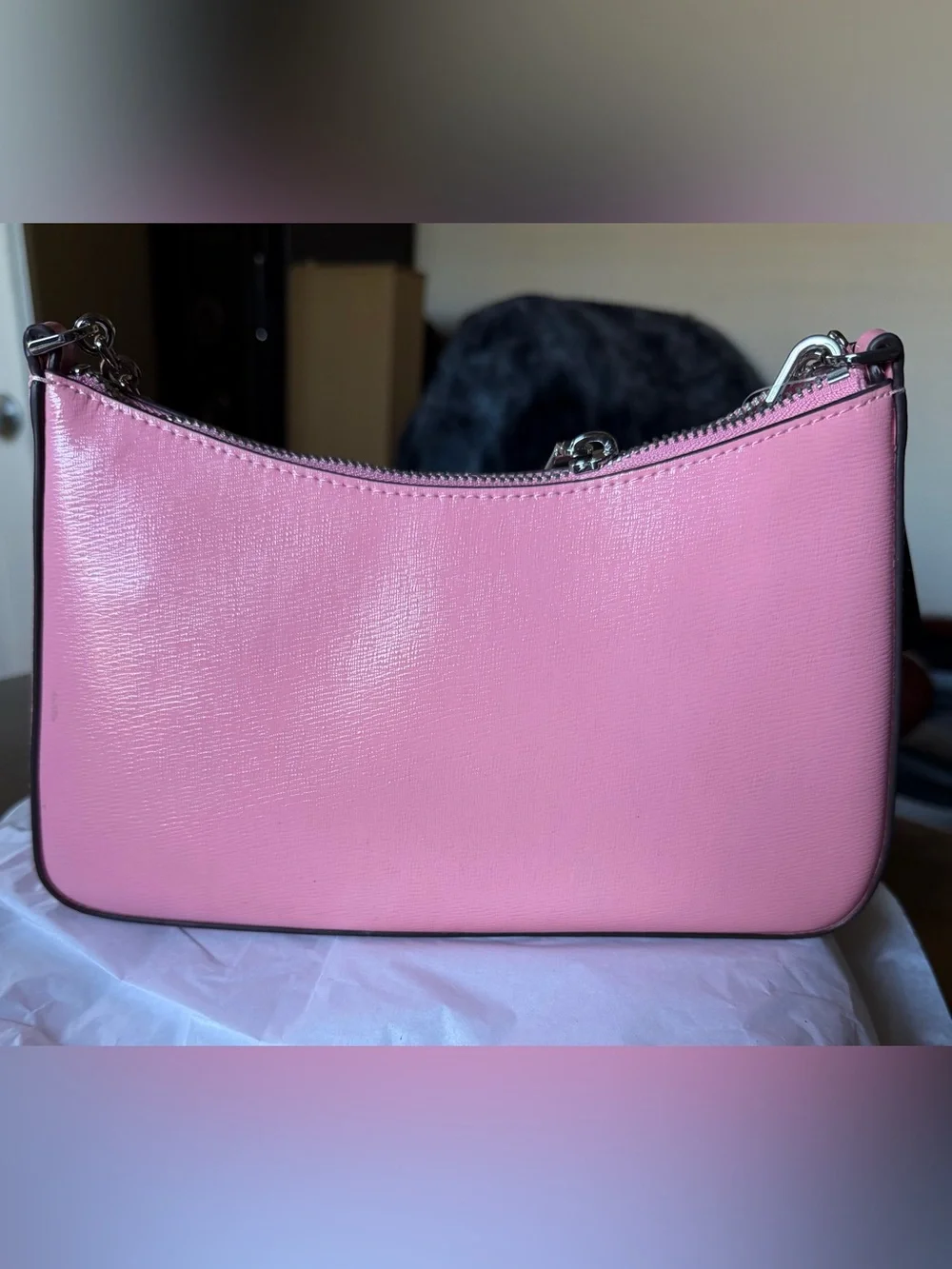 kate spade Margot Textured Leather Med Convertible Crossbody in Grapefruit Pink